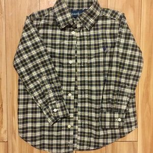 Ralph Lauren ~ 3T Boys Gingham Plaid Button down